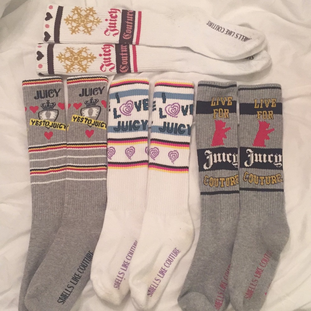 Lot of JUICY COUTURE high knee socks